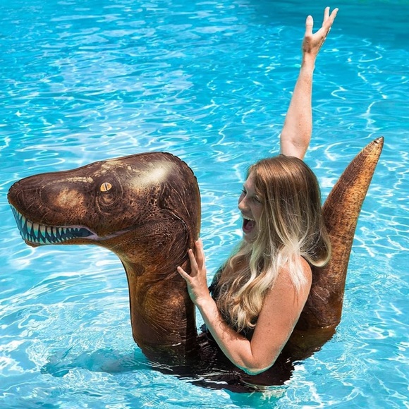 Pool Candy T-Rex Ride-On Super Noodle NEW - Picture 3 of 3